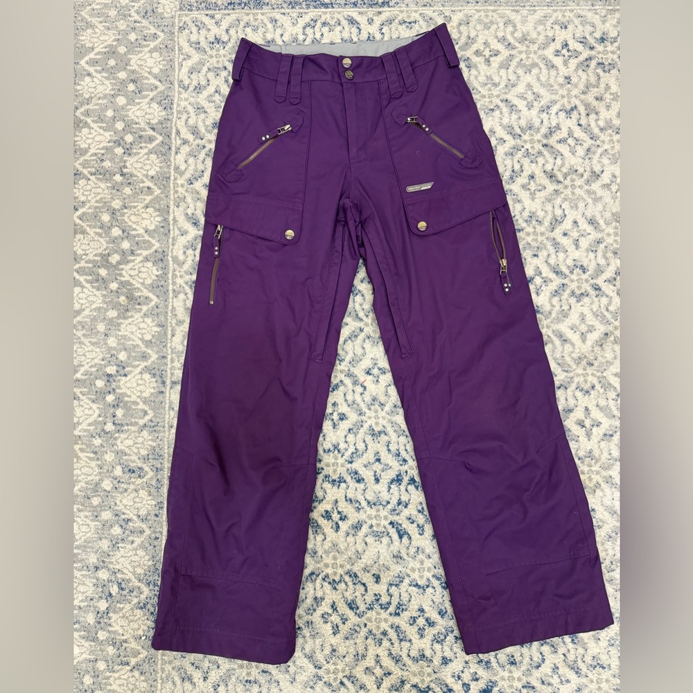 Sims insulated purple snow pants size small snowboarding